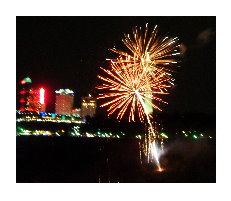 Niagara Falls fire works